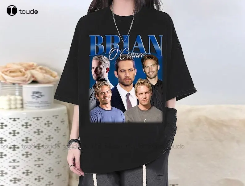 T-Shirt, Camicia, Maglietta Brian Oconnor, Fan Veloce E Furious Dell'Attore, Camicia Super Star