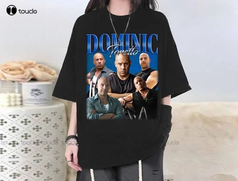 T-Shirt Unisex Dominic Toretto, Veloce E Furious, Maglietta, Maglietta, Attore Dominic Toretto Super Star Shirt