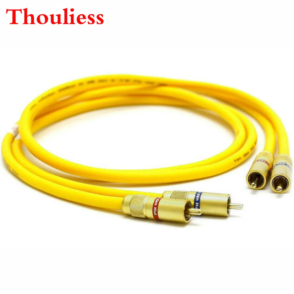 Thouliess Pair Hifi Audio Amplifier Cd Dvd Player Van Den Hul Vdh Hybrid Rca Audio Interconnect Cable 2 Rca To 2 Rca Cable