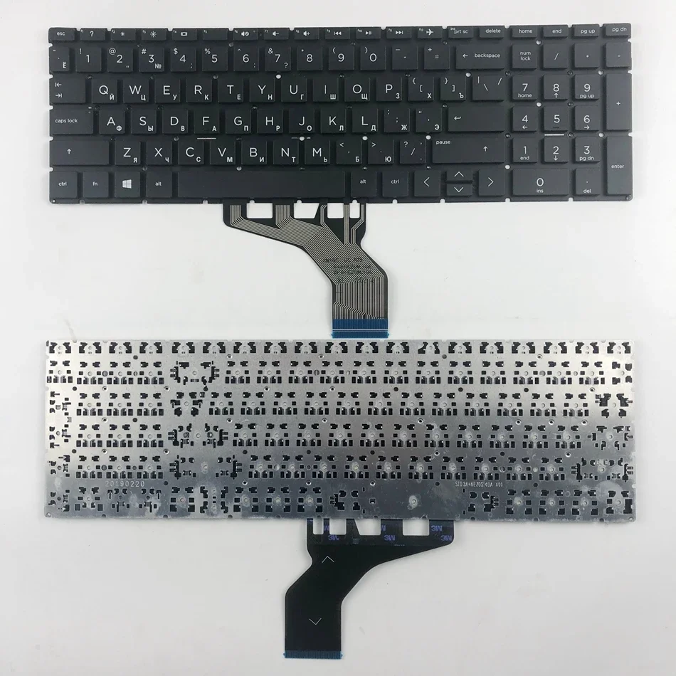 Tastiera Per Laptop Russa Usa Uk Per Hp 15-Da 15-Db 15-Dx 15-Dr 250 G7 255 G7 Tpn-C136 Tpn-C135 Nero Ru Us Uk Layout