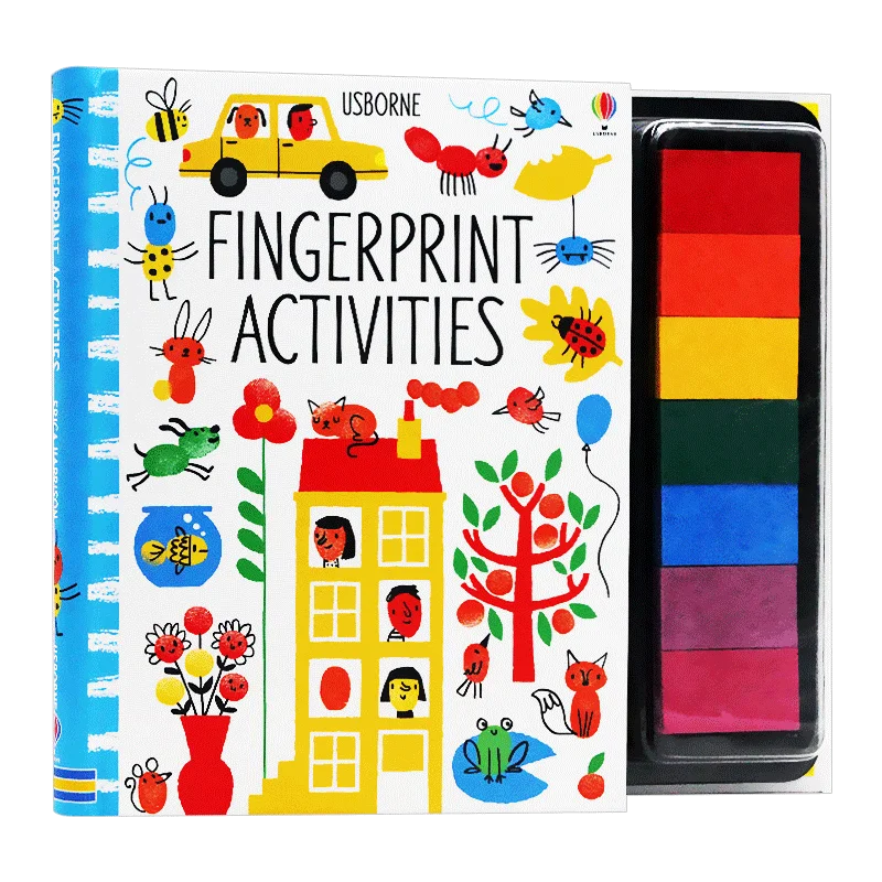 Attività Di Impronte Digitali Usborne Colorazione Fai Da Te, Libri Per Bambini Di Età Compresa Tra 3 4 5 6, Libri Illustrati Inglesi, 9781409581895