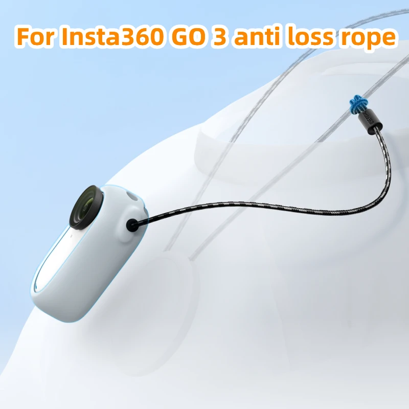 Per Insta360 Go 3 Neck Anti Loss Rope Manicotto In Silicone Hanging Rope Accessory Neck Portable Hanging Anti Loss Rope Sports Camera