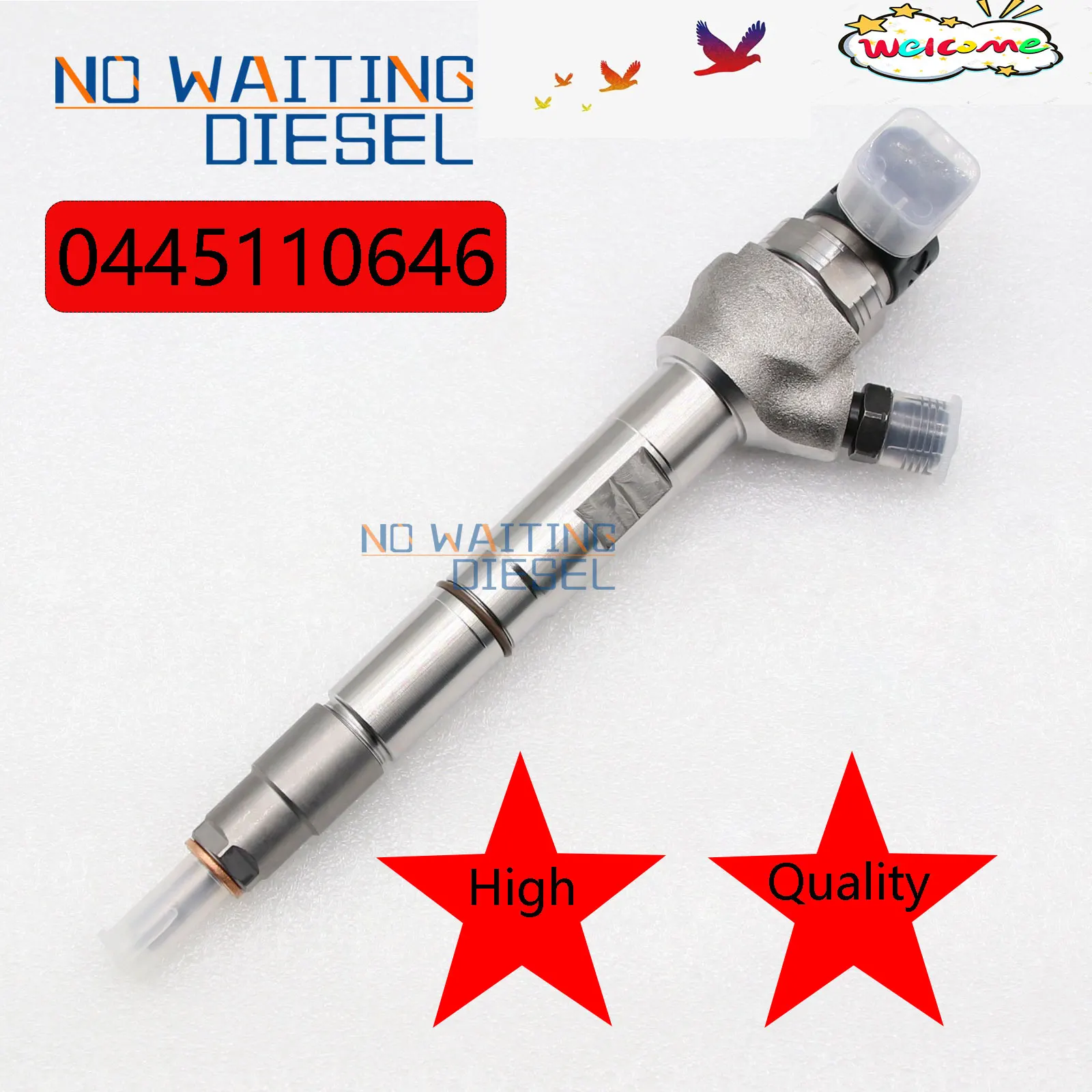 0445110646 Gruppo Iniettore Di Carburante 0 445 110 646 Iniettore Common Rail 0445 110 646 Per Vm Amarok 2.0/Caddy/Audi 03L 130 277J