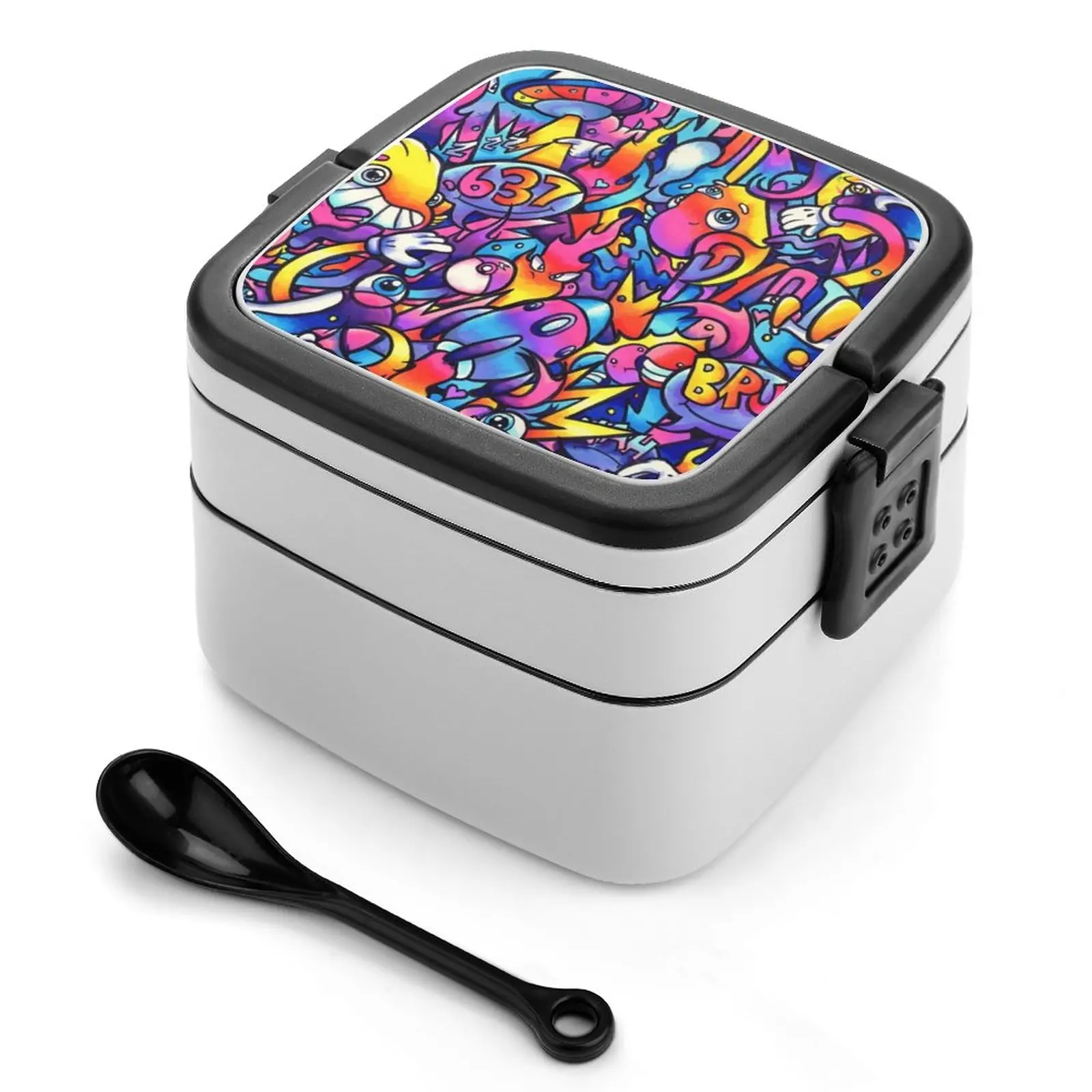 K Y O T O D R E A M S Marcatore Copic Doodle Bento Box School Kids Lunch Contenitore Rettangolare A Tenuta Stagna Artista Doodle Doodle Art
