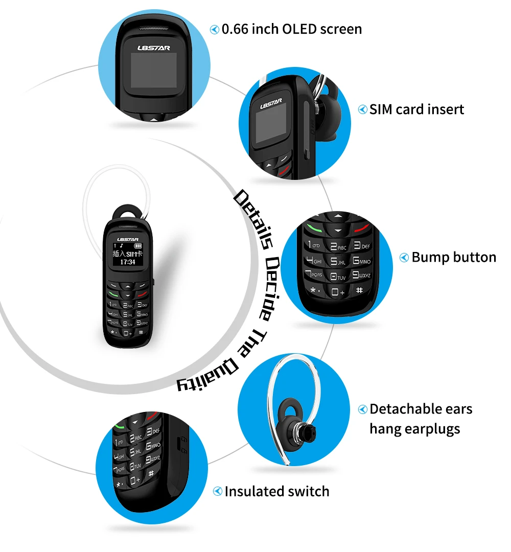 Durevole L8Star Mini Phone Unlock Gtstar Bm70 Bm70 Bm70 Magic Voice Gsm Cellulare Bluetooth Dialer Cuffie Mobili Con Mp3