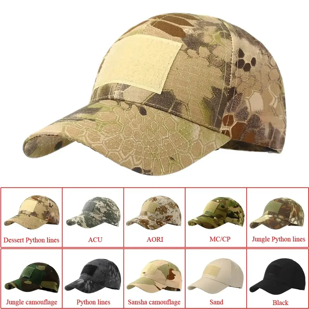 Tactical Army Cap Outdoor Baseball Sport Snapback Stripe Berretto Militare Cappello Mimetico Simplicity Army Camo Hunting Cap For Men