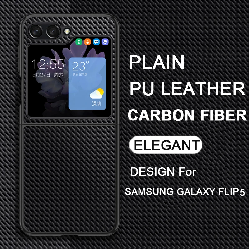 Per Samsung Galaxy Z Flip 5 Custodia In Pelle Tinta Unita Cover Samsung Galaxy Z Flip 4 Frame Camera Protect Samsung Galaxy Z Flip 3