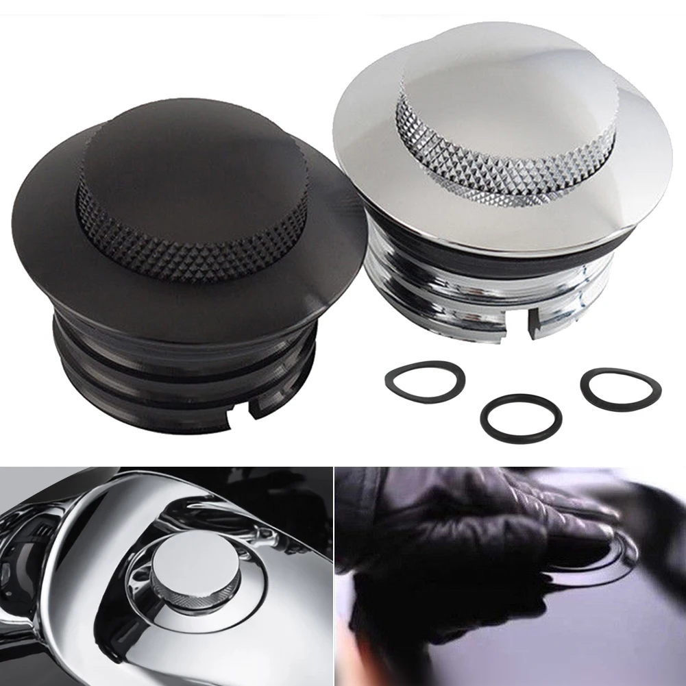 Tappo Del Serbatoio Del Serbatoio Del Serbatoio Del Carburante Ventilato Tappo Del Serbatoio Del Serbatoio Del Carburante Per Harley Scooter Cromato