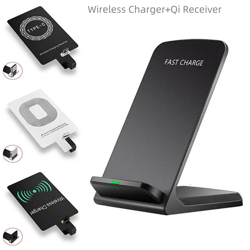 Supporto Per Caricabatterie Wireless Da 20W Kit Bobina Ricevitore Qi Per Iphone5 5S 6 8 11 12 13 Samsung S21 S20 S10 S9 S8 S6 Stazione Di Ricarica Xia