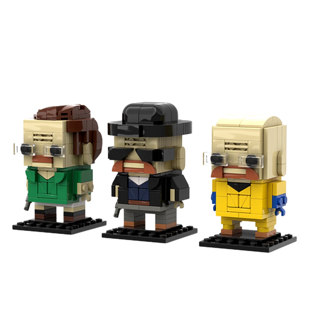 Moc Walter White Bundle Set Breaking Bad Brickheadz Building Blocks Breaking Bad Bricks Kit Giocattoli Educativi Per Regalo