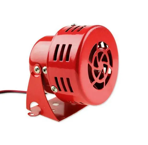 3 "Red Motor Driven Air Raid Siren Polizia Corno Di Allarme Antincendio Suv Del Camion Dell'Automobile Forte 12V