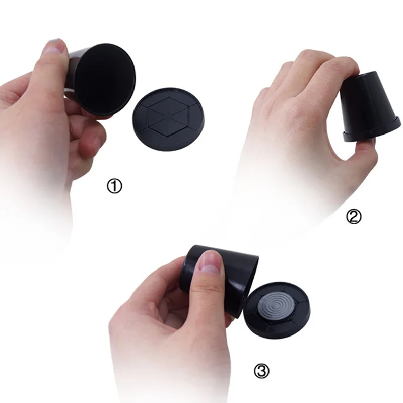 Coin Coaster With Cup Magic Tricks Collana Coin Vanish In Cup Magia Puntelli Close Up Illusions Gimmicks Fun Kids Toys Accessori