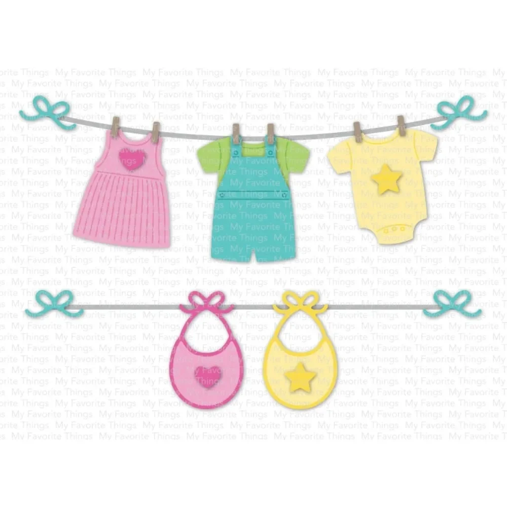 Lld Bundle Of Baby Clothes Die-Namics 2024 Nuovi Modelli Fai Da Te Scrapbooking Paper Making Crafts Cuts