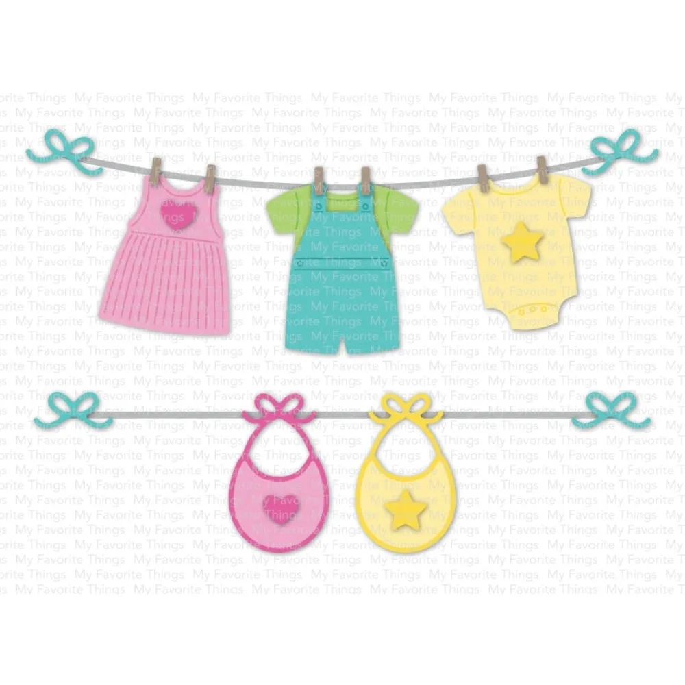 Lld Bundle Of Baby Clothes Die-Namics 2024 Nuovi Modelli Fai Da Te Scrapbooking Paper Making Crafts Cuts