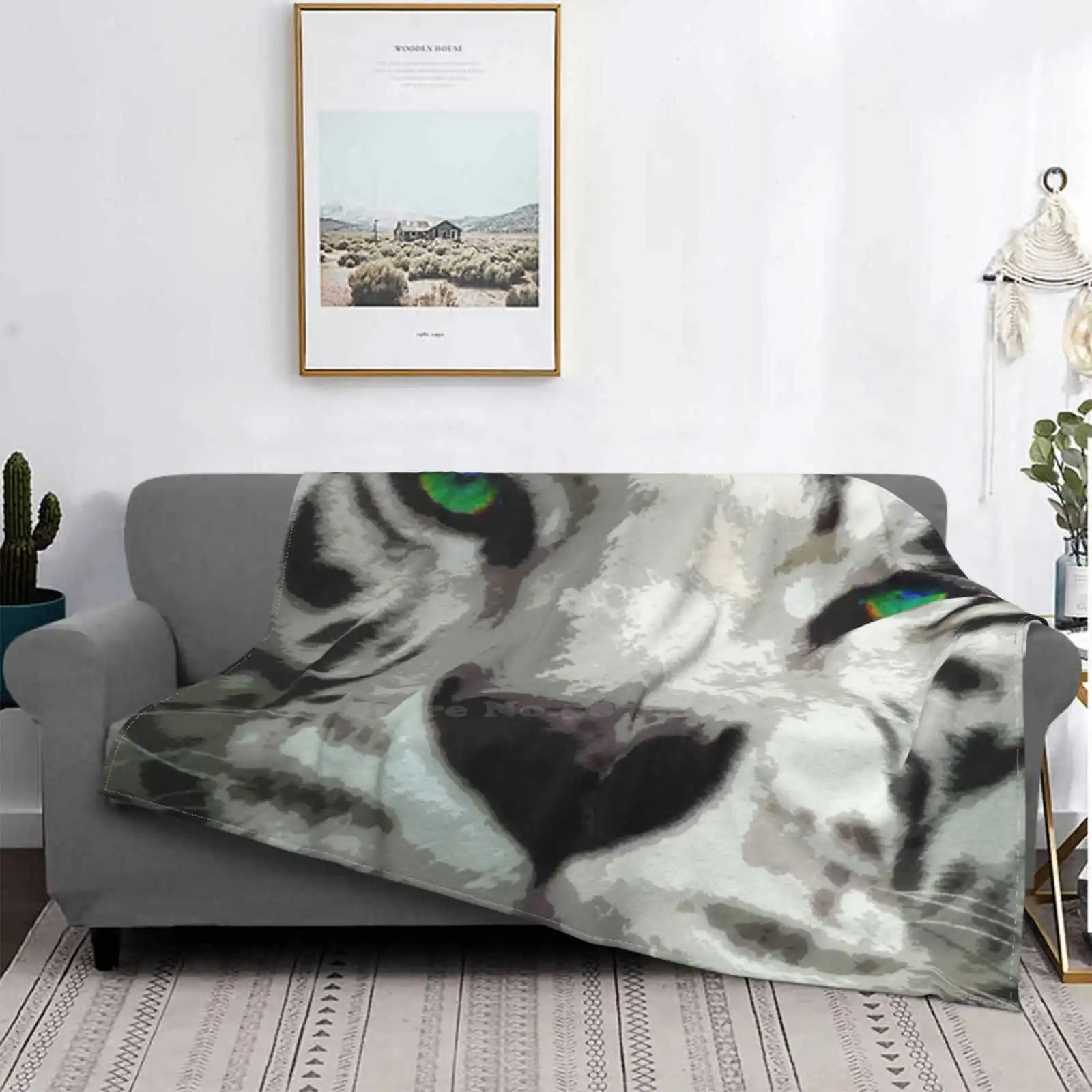 È Una Cosa Selvaggia/Faccia Di Tigre Bianca Ultima Coperta Super Morbida E Leggera E Sottile Tigre Animali Selvatici Animale Selvatico Grande Gatto Se