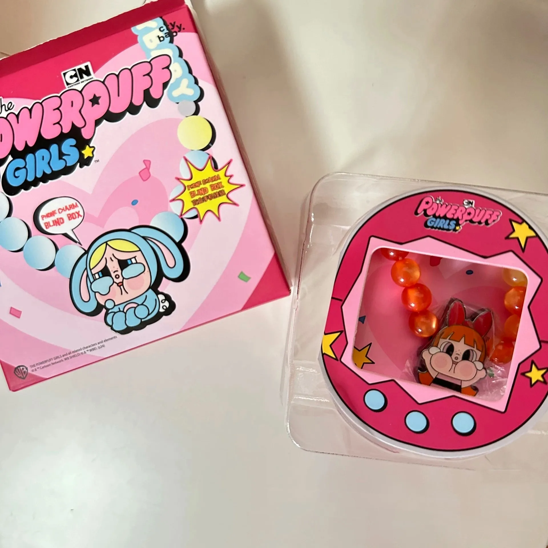 Hot Pop Mart Crybaby X Powerpuff Girls Series-Scatola Cieca Con Ciondoli Per Telefono