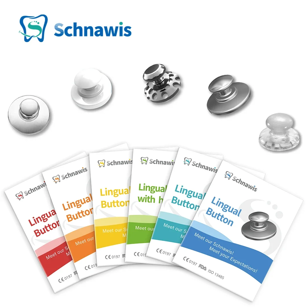 50 Pz Dentale Ortodontico Bondable Cerniera Lingua Tamer Morso Turbo Bite Opener Pulsanti Linguali Gancio Di Trazione Dentales Odontologia