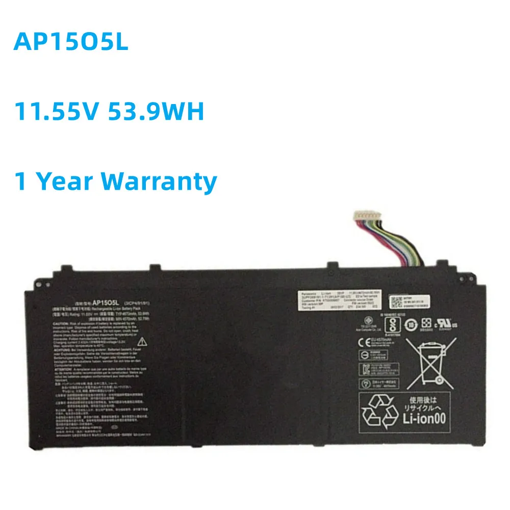 Ap15O5L 11.55V 53.9Wh Ap1505L Ap1503K Batteria Per Laptop Per Acer Aspire S 13 S5-371 S5-371-52Jr S5-371-7278 767P Cb5-312T Cb5-312T