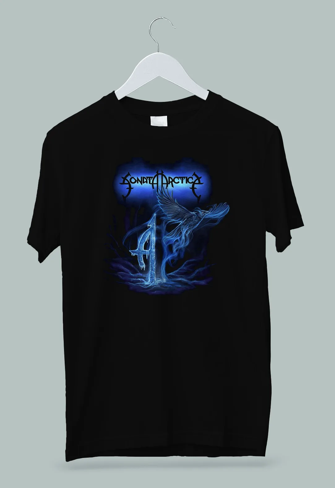 Sonata Arctica Icy Raven T-Shirt S-2Xl Maniche Lunghe