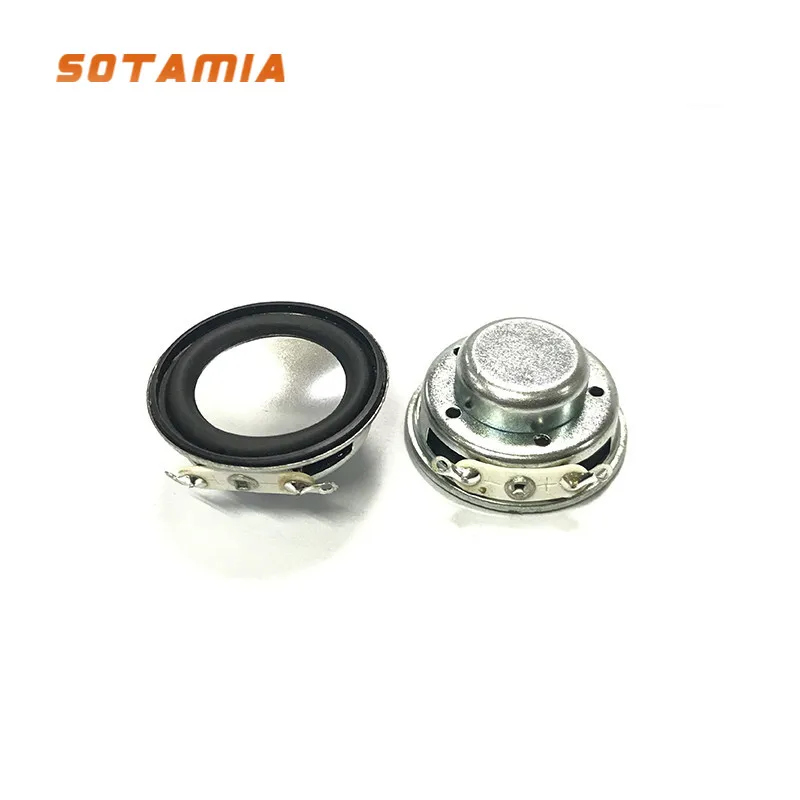 Sotamia 2Pcs 32Mm Mini Altoparlanti Audio Portatili 4 Ohm 3W Musica Altoparlante Bluetooth Altoparlante Home Theater Radio Tv Fai Da Te