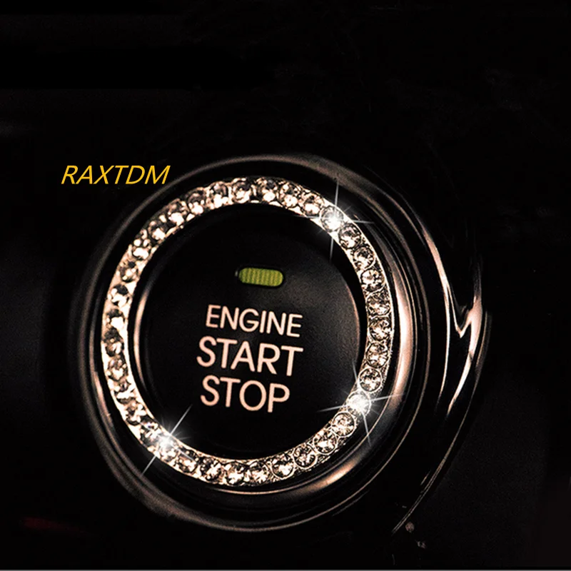 Crystal Car Engine Start Stop Portachiavi Di Accensione Per Audi A3 8P Mercedes W211 Audi A3 8L Peugeot Toyota Avensis Peugeot 207 508