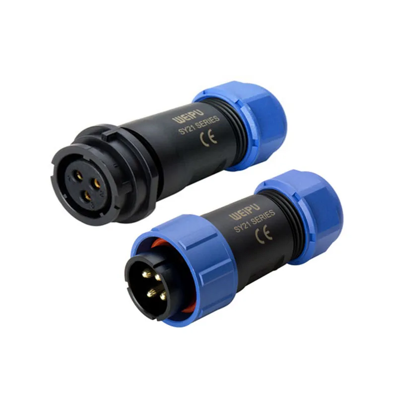 Weipu Sy2110/P Sy2111/S Baionetta M20 Docking Cable Wire Connector 2 3 4 5 6 7 8 9 12 15 Pin Spina Maschio Impermeabile Presa Femmina