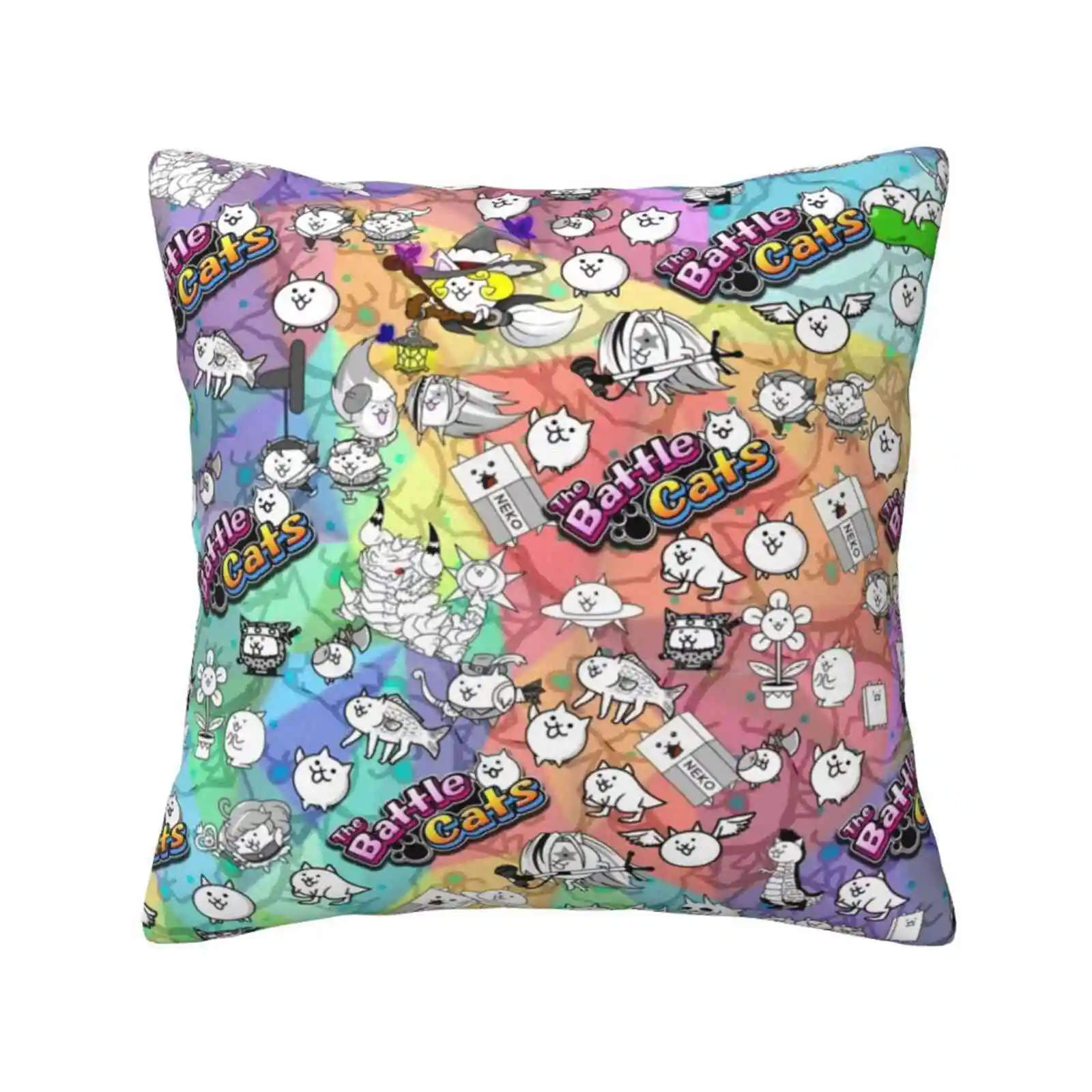 Battle Cats Funny Cute Decor Square Federa Battle Cats Battlecats Kitten Cute Mobile Game Gaming Kid Kawaii Neko Fish