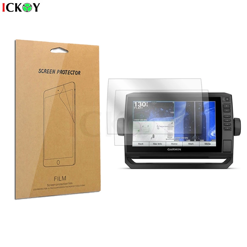 Pellicola Protettiva Per Schermo Lcd Hd Trasparente Da 2 Pezzi Per Garmin Echomap Plus 93Sv