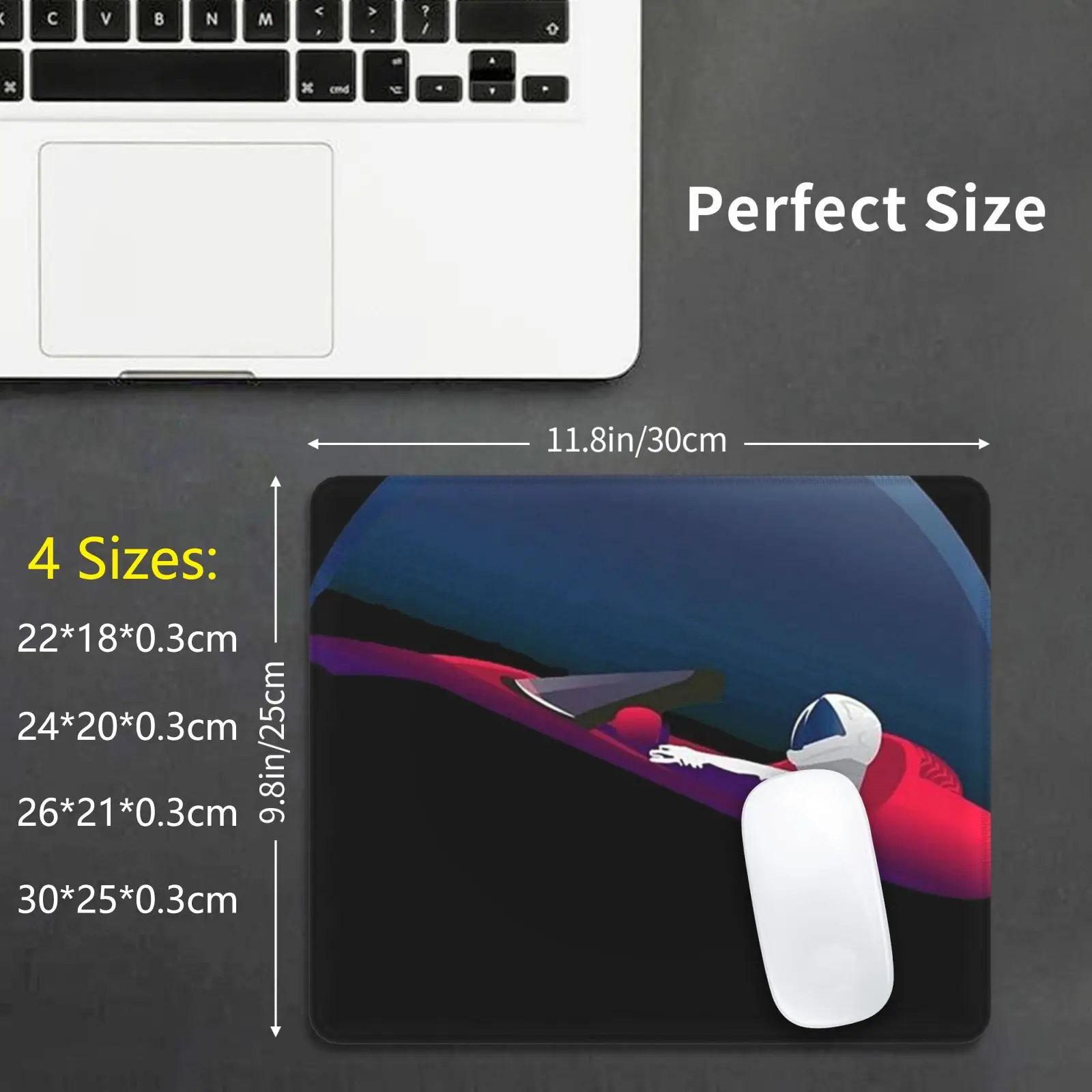 Space X Rocket Lanciato Mouse Pad Stampa Fai Da Te Space Spacex Rocket Fusee Elon Musk Crew Dragon Tesla