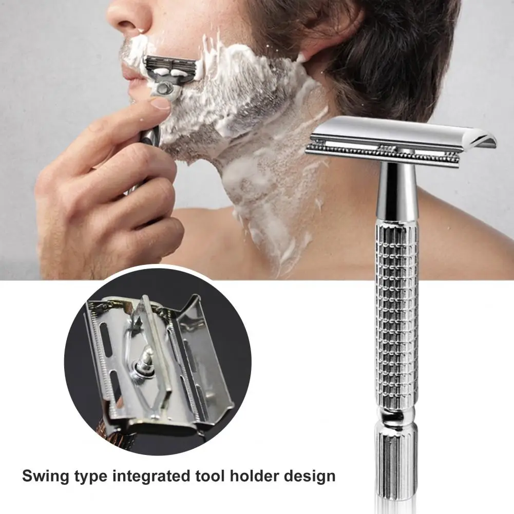 Comodo Rasoio Da Barba Lama Affilata Barba Rasatura Nostalgica Rasoio Da Barba Manuale Da Uomo