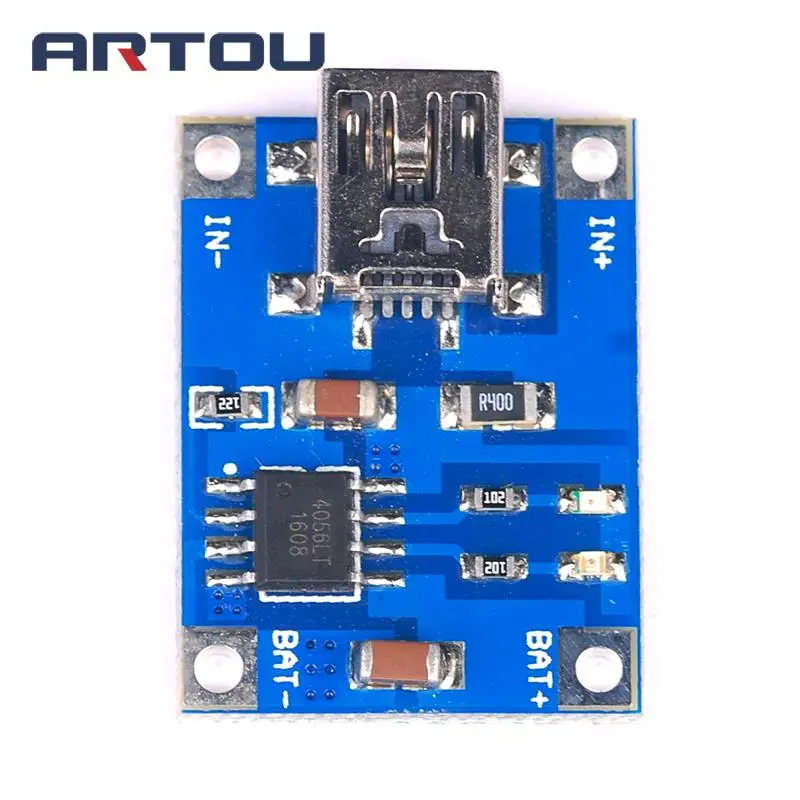 5Pcs Tp4056 1A Lipo Battery Charging Consiglio Modulo Caricatore Batteria Al Litio Fai Da Te Porta Di Interfaccia Micro Usb