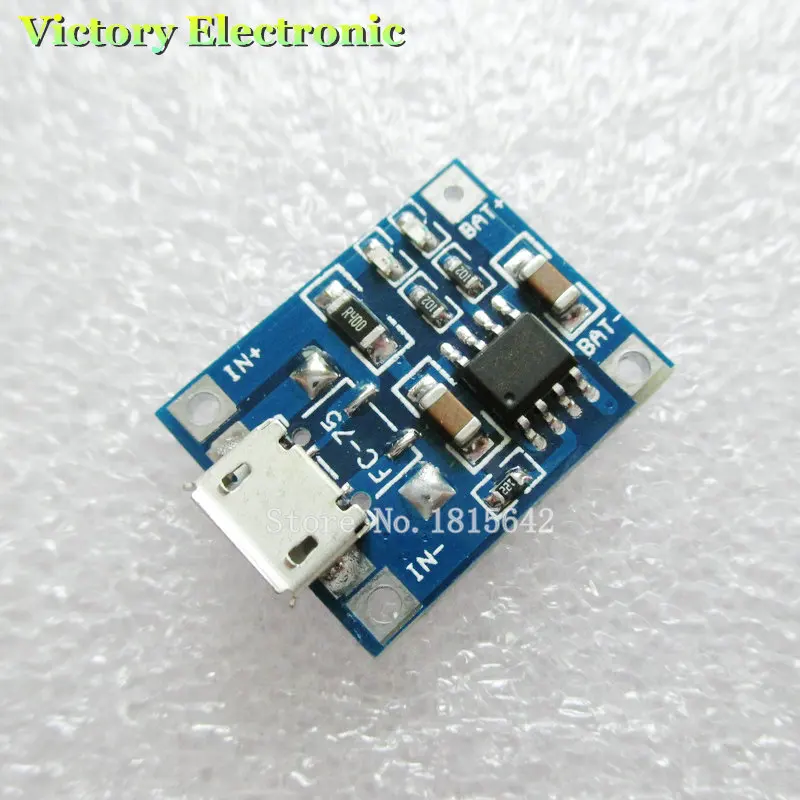 5 Pz/Lotto Tp4056 1A Lipo Battery Charging Consiglio Modulo Caricatore Batteria Al Litio Fai Da Te Micro Porta Mike Usb M