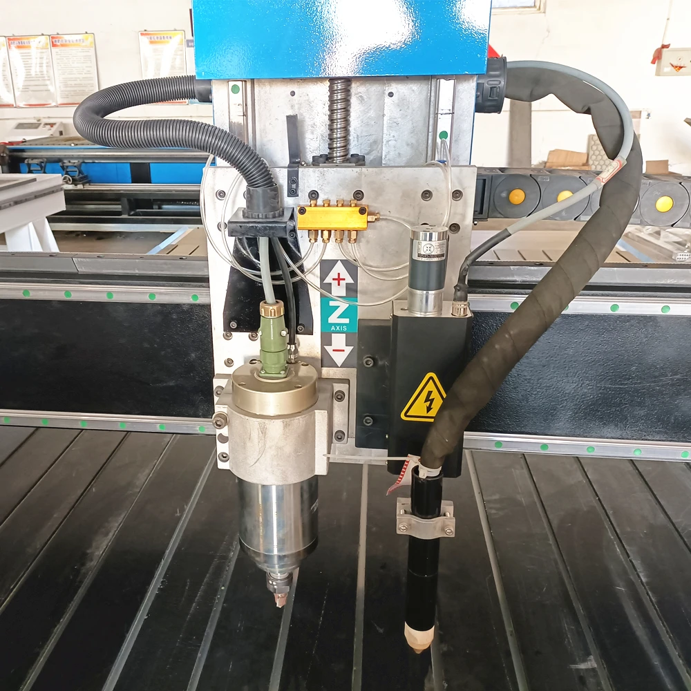 Router Cnc A Doppia Testa Con Macchina Da Taglio Al Plasma In Metallo Macchina Combinata Cnc Starfire/Mach3 A Due Controller Multiuso