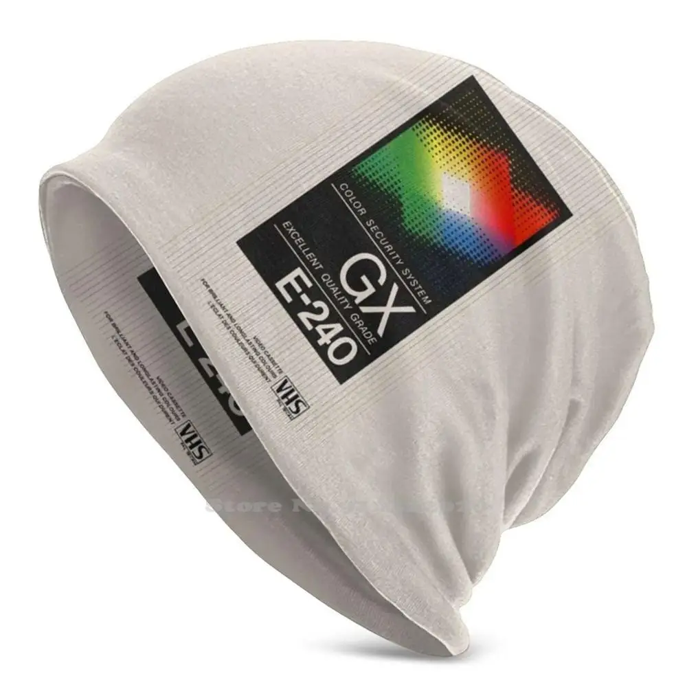 Agfa E 240 Gx Color Security System Video Cassette Tape Sport All'Aria Aperta Sottile Antivento Soft Fashion Beanie Hat Tdk Cassette