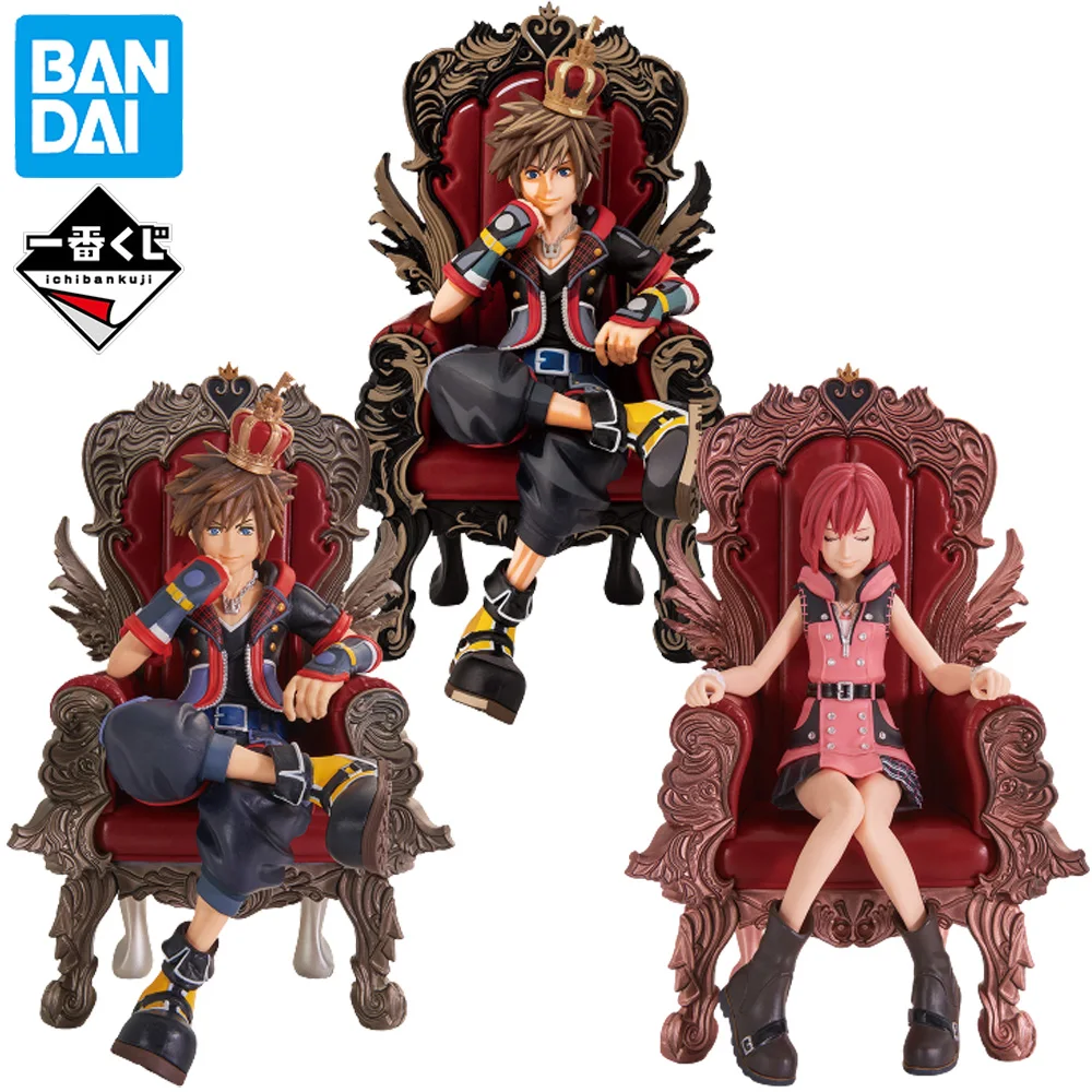 In Magazzino Originale Bandai Ichiban Kuji Kingdom Hearts 20Th Anniversary Sora Kairi Figure Genuine Anime Model