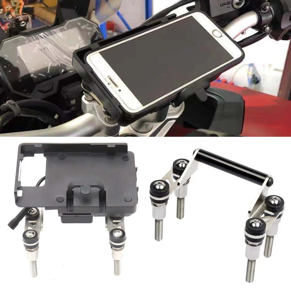 Handlebar Mobile Phone Navigation Backet Usb Phone Charging For Loncin Voge 500Ds 650Ds 500 Ds 650Ds