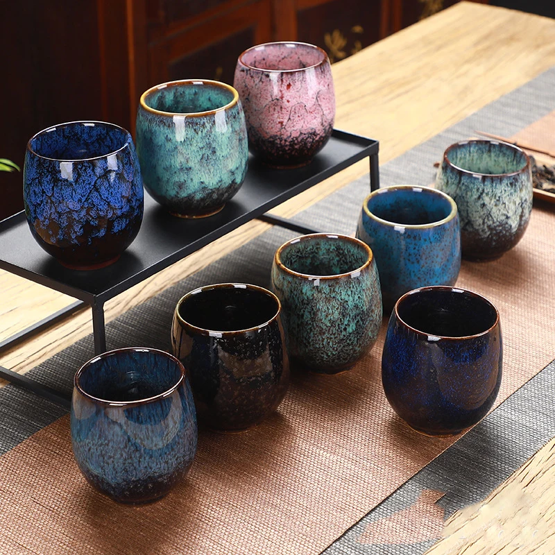 Ceramica Tazza Di Tè Kung Fu Tè Insieme Di Tè Tazza Di Tè Tazza Singola Master Tazza Di Tè Tazza Grande Tazza Di Tè Tazza Forno Cambiamento Tazza Di D