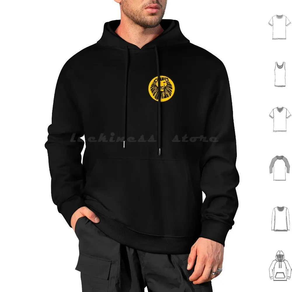 Lion King Logo 2 Felpa Con Cappuccio In Cotone A Maniche Lunghe King Lion Broadway West End Musical Theatre West End Play Broadway Play