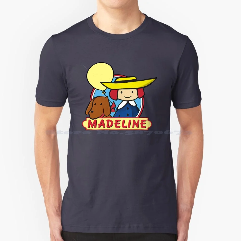 Maglietta Madeline E Genevieve 100% Cotone Tee Madeline Madeline Madeline Fog Madeline And Friends Madeline Cartoon Madeleine