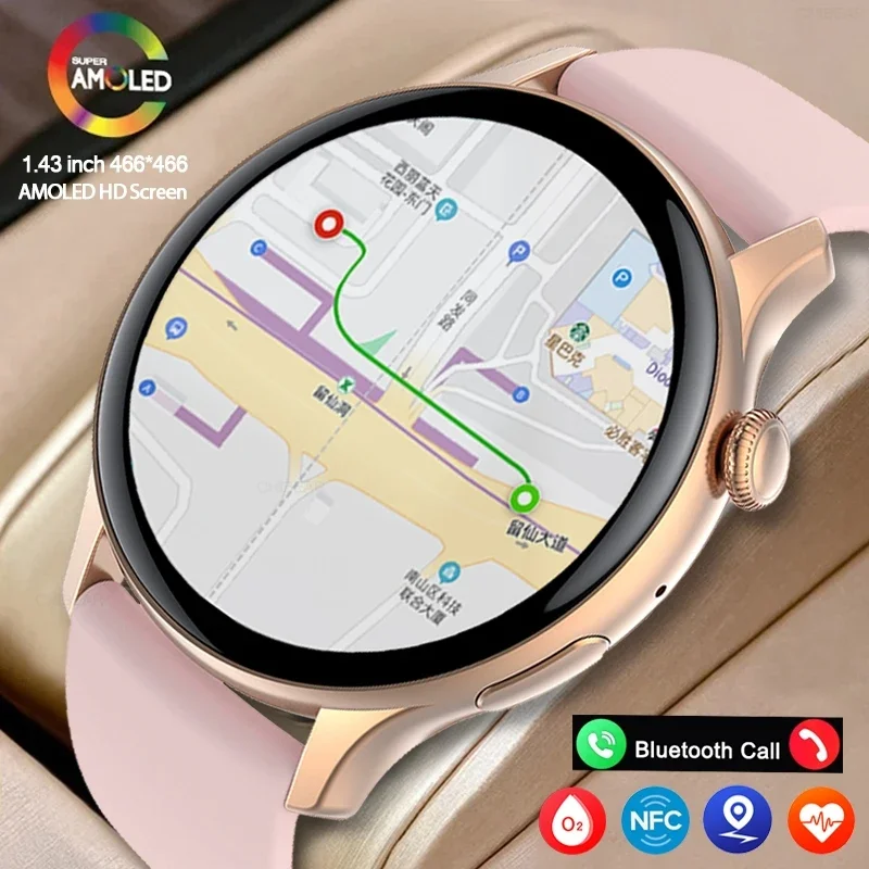 2024 Smart Watch Ladies Screen Mostra Sempre Il Tempo Health Tracker Chiamata Vocale Donne Calorie Tracker Smartwatch Fitness Tracker