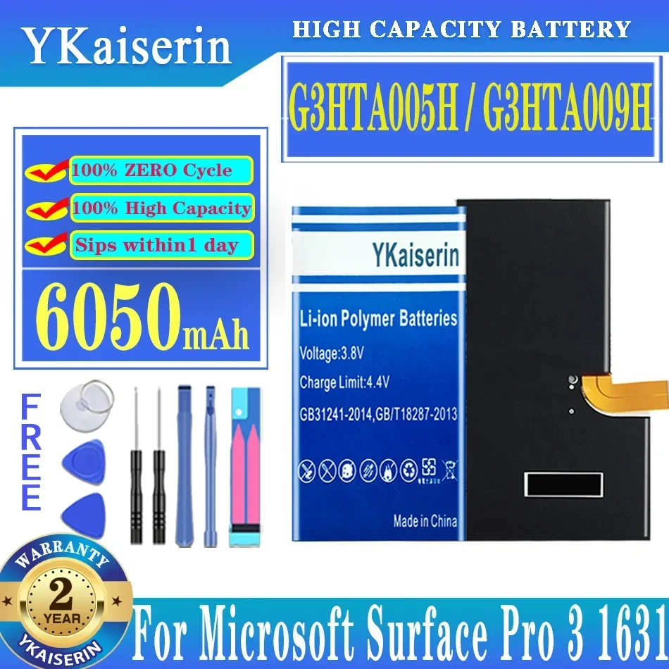 Ykaiserin Battery Muslimmuslimexaymuslimah Per Microsoft Surface Pro 3 1631 1577-9700 Tablet Ms011301-Plp22T02 16