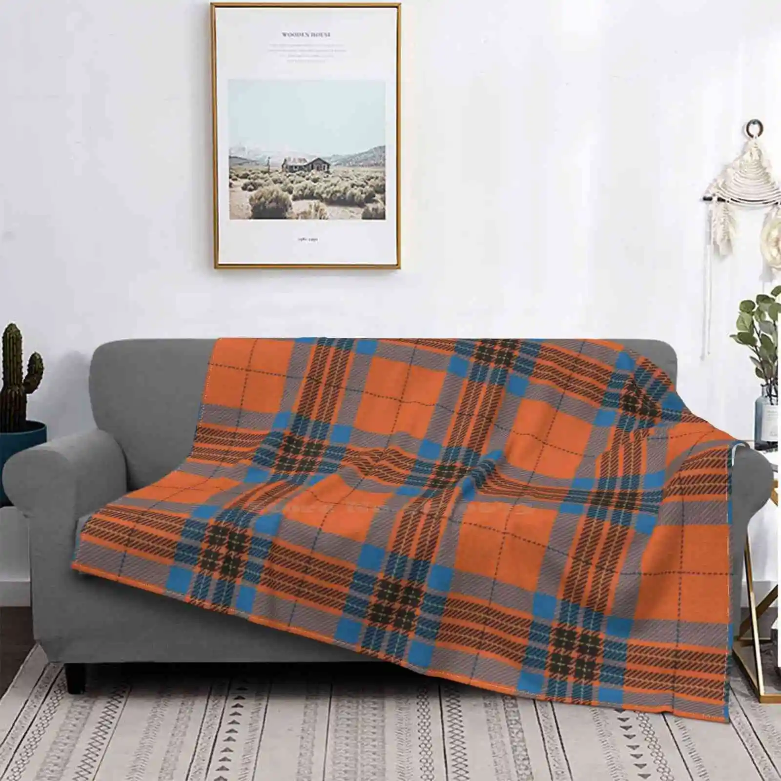 Clan Citroen Tartan ( Sta 1142 Ancient) Design Creativo Confortevole Coperta Di Flanella Calda Tartan Clan Indiana Sta 1142 Antico