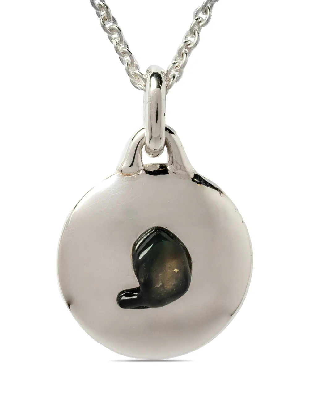 Parts of Four Disk pendant necklace - Argento