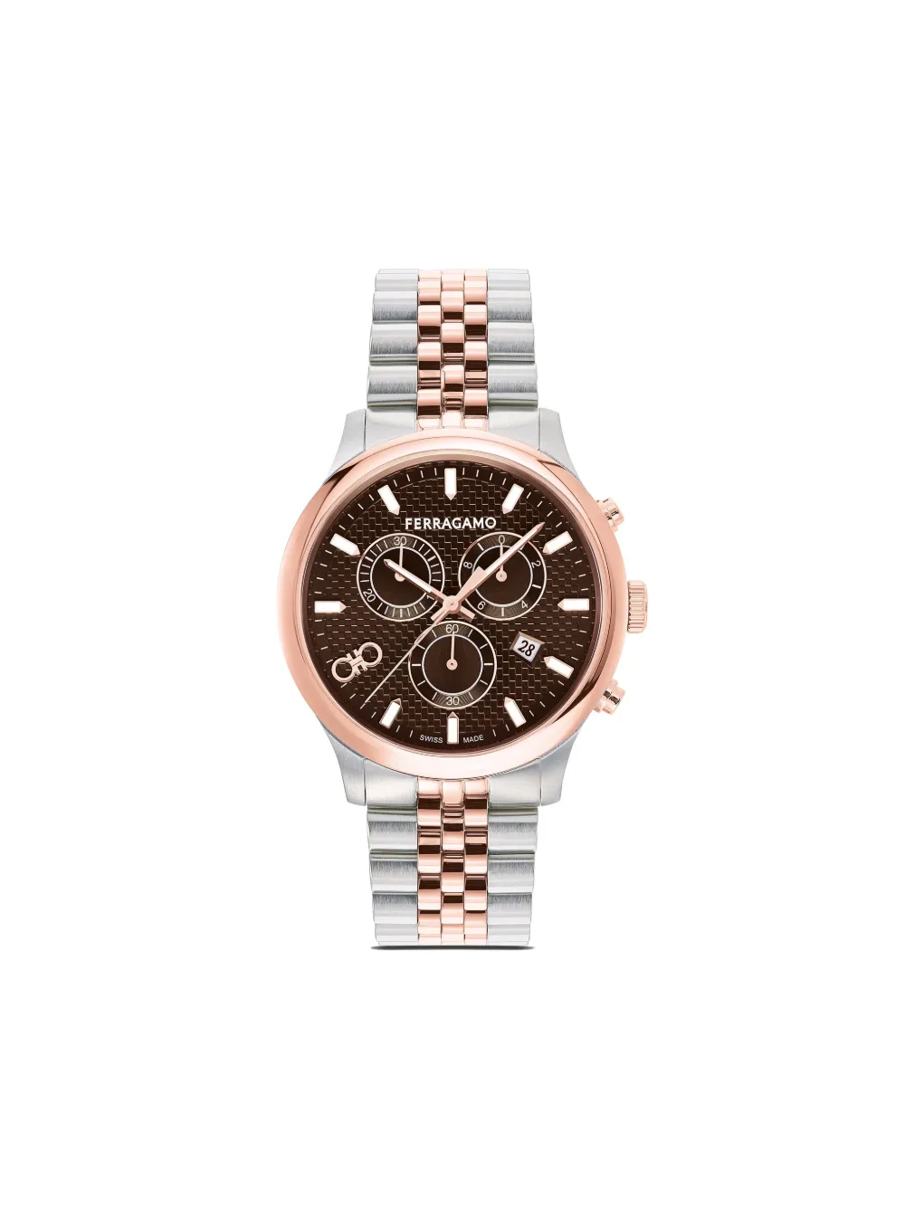 Ferragamo Duo Chronograph Q 42mm - Marrone