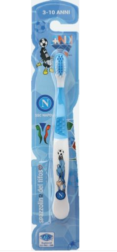 Spazzolino Tifoso Napoli Bimbo 3-10Anni Colore Rosa Azzurro