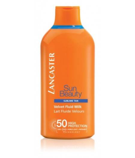 Lancaster Sun Beauty Velvet Tanning Fluid Milk Spf50 400Ml Face And Body