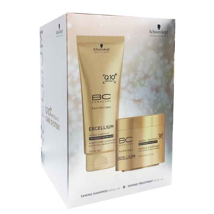 Schwarzkopf Bc Excellium Q10 Taming Shampoo 200Ml Set 2 Parti 2017