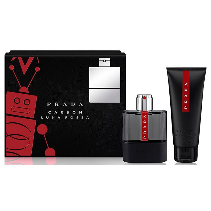 Prada Luna Rossa Carbon Eau De Toilette Spray 100Ml Set 2 Parti 2017