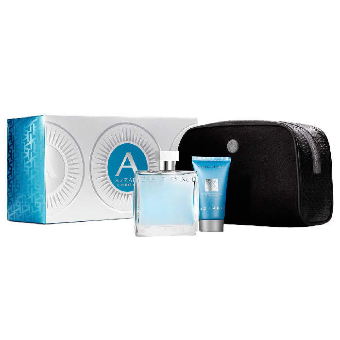 Azzaro Chrome Eau De Toilette Spray 100Ml Set 3 Parti 2017