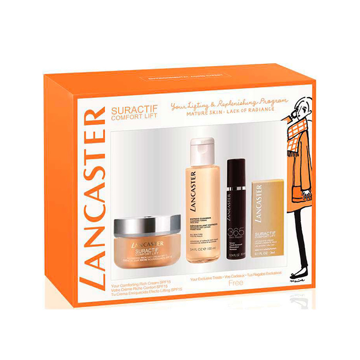 Lancaster Suractif Comfort Lift Nourishing Rich Day Cream Spf15 50Ml Set 4 Parti 2018